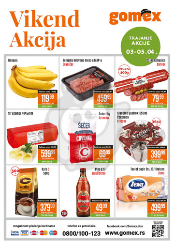 Gomex Vikend Akcija 03 04 05 04 2020 Kuda U Kupovinu