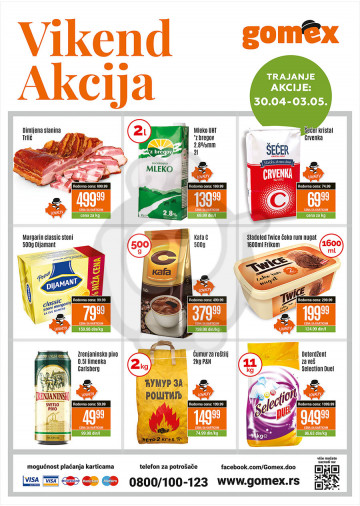 Gomex Vikend Akcija 30 04 03 05 2020 Kuda U Kupovinu