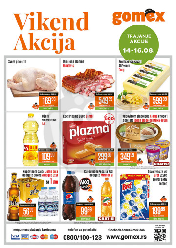 Gomex Vikend Akcija 14 08 16 08 2020 Kuda U Kupovinu
