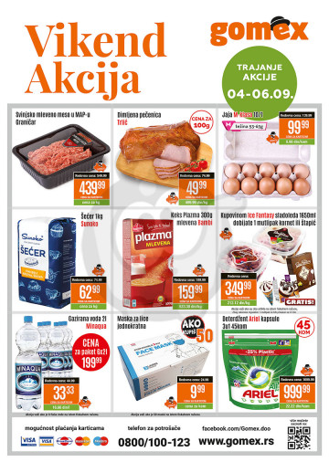 Gomex Vikend Akcija 04 09 06 09 2020 Kuda U Kupovinu