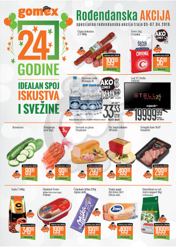 Gomex Rođendanska Vikend Akcija 05 04 11 04 2019 Kuda U Kupovinu