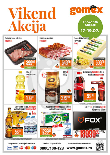 Gomex Vikend Akcija 17 07 19 07 2020 Kuda U Kupovinu