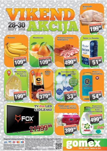 Gomex Vikend Akcija 28 09 30 09 2018 Kuda U Kupovinu