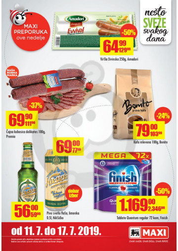 Maxi Nedeljna Akcija 11 07 17 07 2019 Kuda U Kupovinu