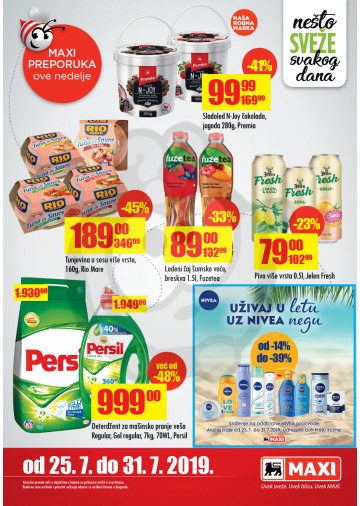 Maxi Nedeljna Akcija 25 07 31 07 2019 Kuda U Kupovinu