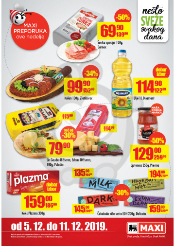 Maxi Nedeljna Akcija 05 11 11 12 2019 Kuda U Kupovinu