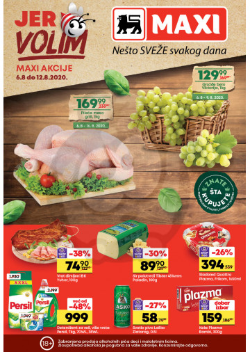 Maxi Nedeljna Akcija 06 08 12 08 2020 Kuda U Kupovinu