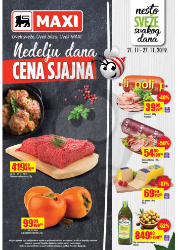 Maxi Nedeljna Akcija 21 11 27 11 2019 Kuda U Kupovinu