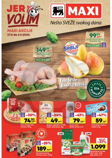 Maxi Nedeljna Akcija 27 08 02 09 2020 Kuda U Kupovinu