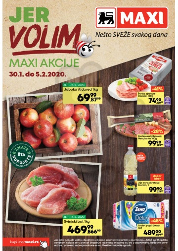 Maxi Nedeljna Akcija 30 01 05 02 2020 Kuda U Kupovinu