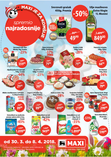 Maxi Nedeljna Akcija 30 03 08 04 2018 Kuda U Kupovinu