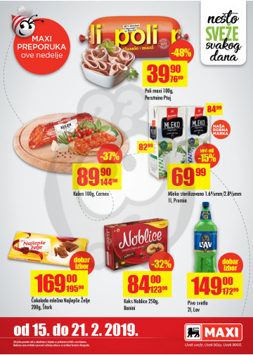Maxi Nedeljna Akcija 15 02 21 02 2019 Kuda U Kupovinu