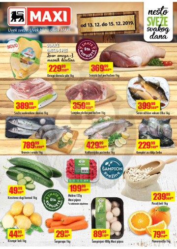 Maxi Vikend Akcija 13 12 15 12 2019 Kuda U Kupovinu