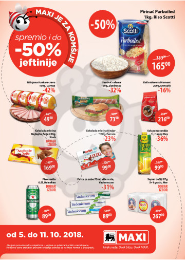 Maxi Nedeljna Akcija 05 10 07 10 2018 Kuda U Kupovinu