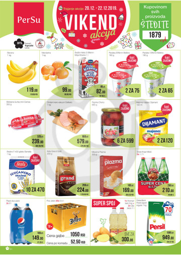 Persu Market Vikend Akcija 20 12 22 12 2019 Kuda U Kupovinu