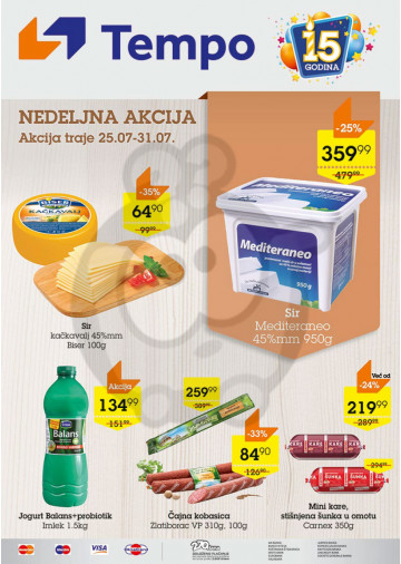 Tempo Nedeljna Akcija 25 07 31 07 2019 Kuda U Kupovinu
