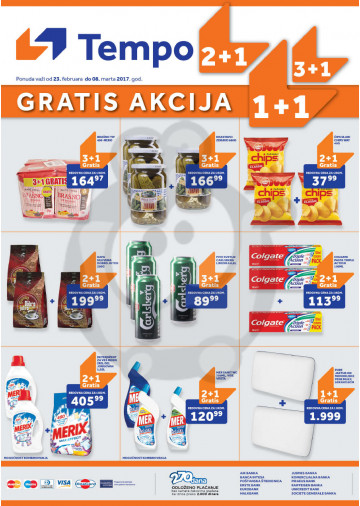 Tempo Gratis Akcija 23 02 08 03 2017 Kuda U Kupovinu