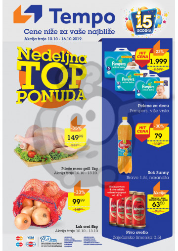 Tempo Nedeljna Akcija 10 10 16 10 2019 Kuda U Kupovinu