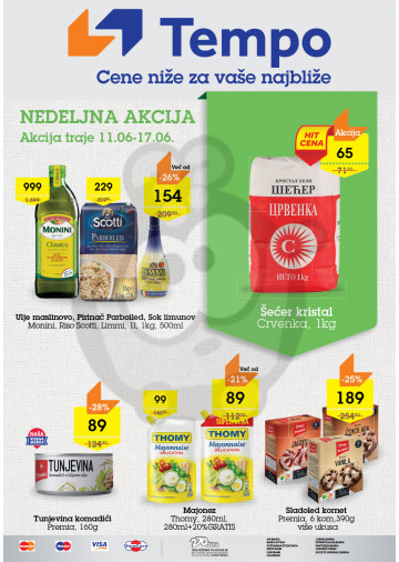Tempo Nedeljna Akcija 11.06. - 17.06.2020. | Kuda u Kupovinu