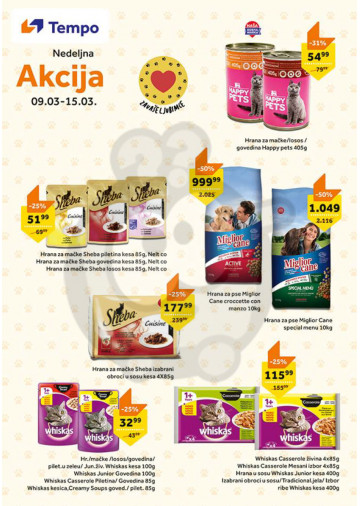 Tempo Nedeljna Naj Akcija 09 03 15 03 2018 Kuda U Kupovinu