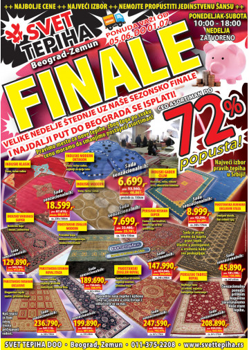 Svet Tepiha Akcija Katalog 05 06 01 07 2017 Kuda U Kupovinu