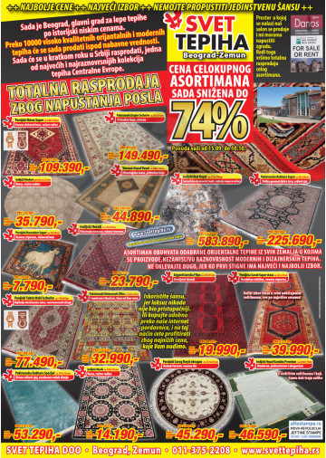 Svet Tepiha Akcija Katalog Rasprodaja 20 09 10 10 2017 Kuda U Kupovinu