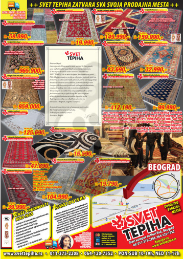 Svet Tepiha Akcija Katalog Rasprodaja 20 09 10 10 2017 Kuda U Kupovinu