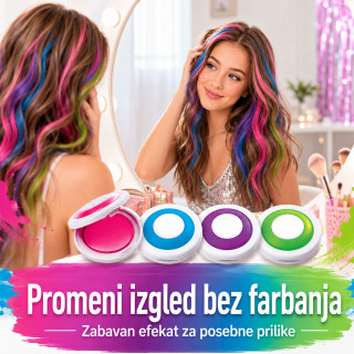 Magične boje za kosu – set 4 privremene boje