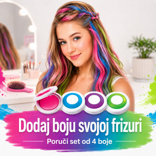 Magične boje za kosu – set 4 privremene boje