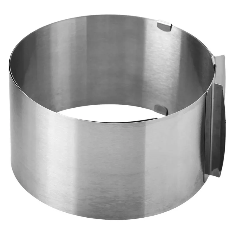 Okrugli podesivi kalup od inox-a za spremanje poslastica i jela