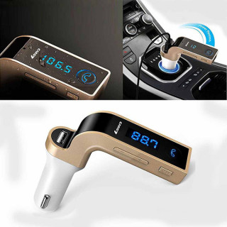 CAR G7 - Mini Bluetooth transmiter zvuka za auto  + punjač za telefon