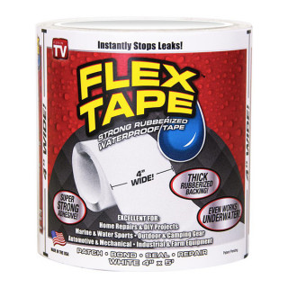 FLEX TAPE 10 x 150 cm - Bela super jaka vodootporna izolir traka za sve vrste popravki