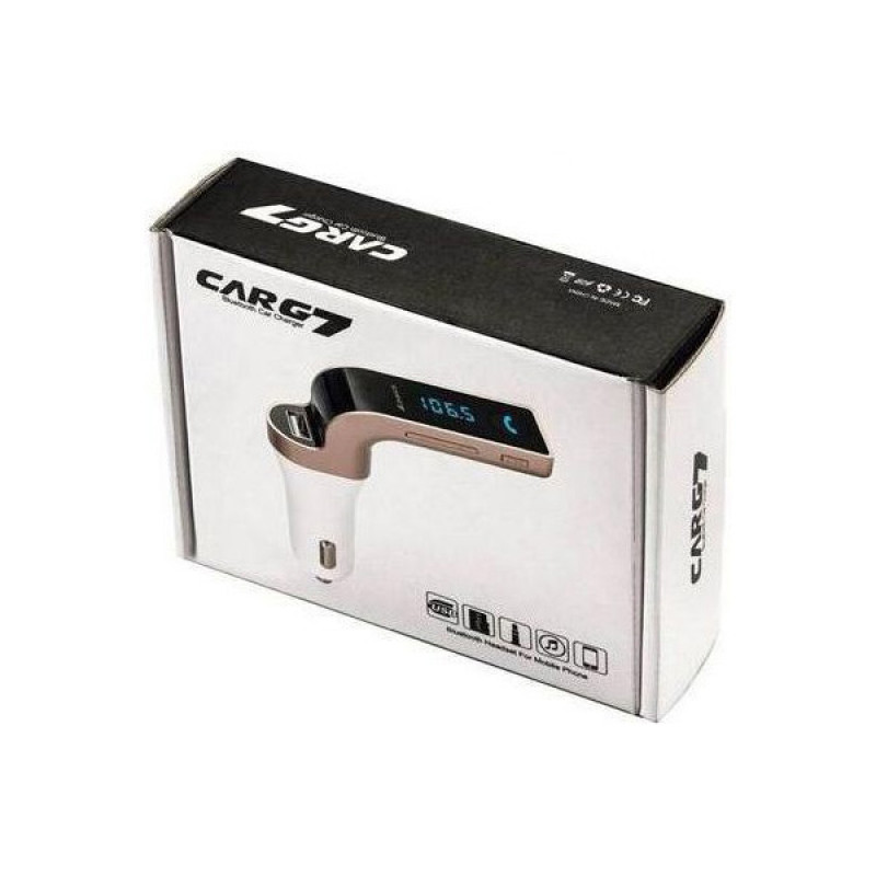 CAR G7 - Mini Bluetooth transmiter zvuka za auto  + punjač za telefon