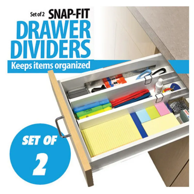 Drawer Divider - Set od 2 podesive pregrade za fioke