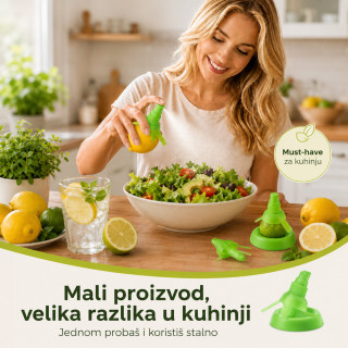 Sprej za limun i limetu – set 2u1 sa podmetačem