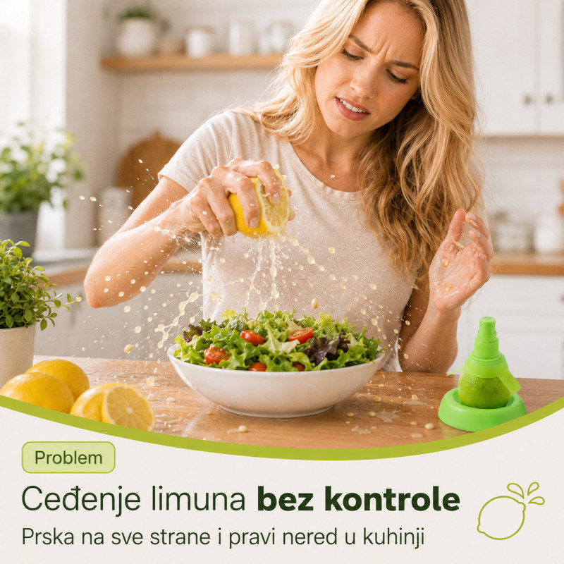 Sprej za limun i limetu – set 2u1 sa podmetačem