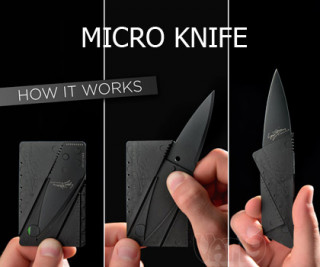 Micro Knife - Dva ultra tanka noža u obliku kartice