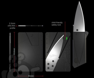 Micro Knife - Dva ultra tanka noža u obliku kartice