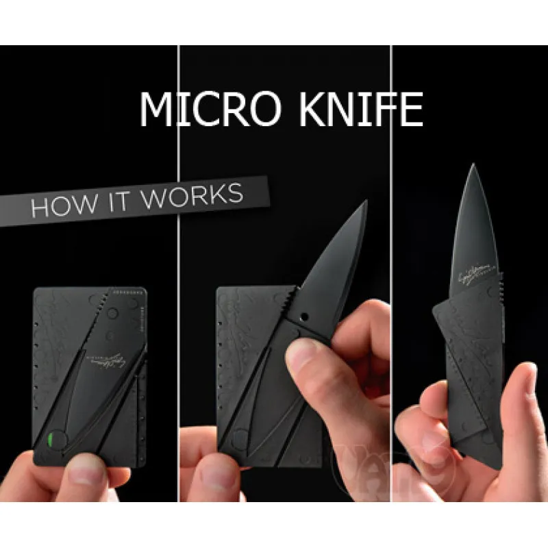 Micro Knife - Dva ultra tanka noža u obliku kartice