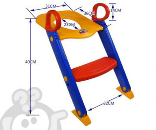 2 u 1 - Dečji adapter za WC šolju sa stepenikom