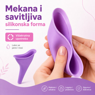 Prenosivi ženski urinal – diskretno rešenje za putovanja i javne toalete