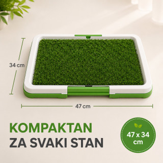 Higijenski toalet za ljubimce sa veštačkom travom za pse i mačke – za stan i terasu