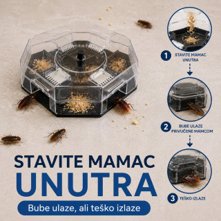 Zamka za bube bez otrova – višekratna eko klopka za dom