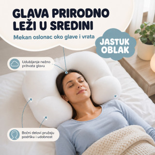 Egg Sleeper jastuk oblak – udobna podrška za glavu i vrat