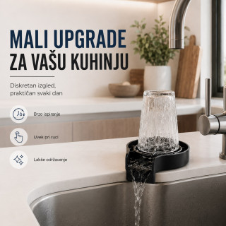 Automatski ispirač čaša i flaša za sudoperu