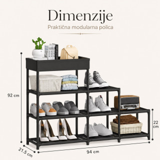 Višenamenska modularna polica za obuću i odlaganje