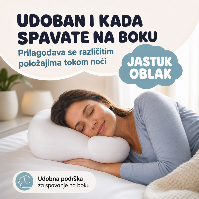 Egg Sleeper jastuk oblak – udobna podrška za glavu i vrat
