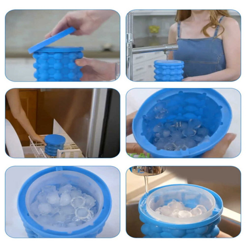 Ice cube maker - 2u1 kalup za pravljenje i serviranje leda