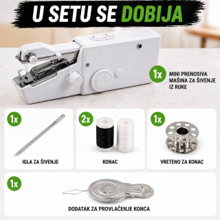 Mini mašina za šivenje - Brza popravka odeće bez igle, konca i nošenja kod krojača.