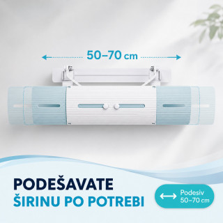 Podesivi vetrobran za klimu – bez direktnog duvanja 